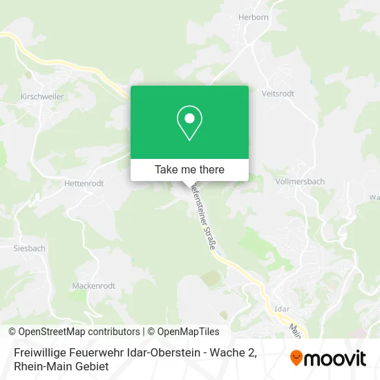 Карта Freiwillige Feuerwehr Idar-Oberstein - Wache 2