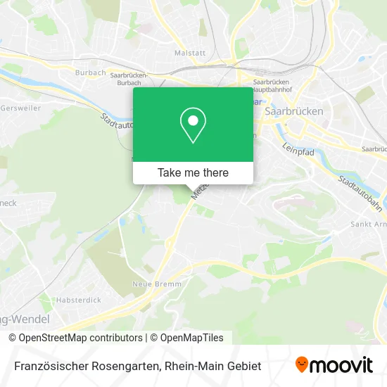 Карта Französischer Rosengarten