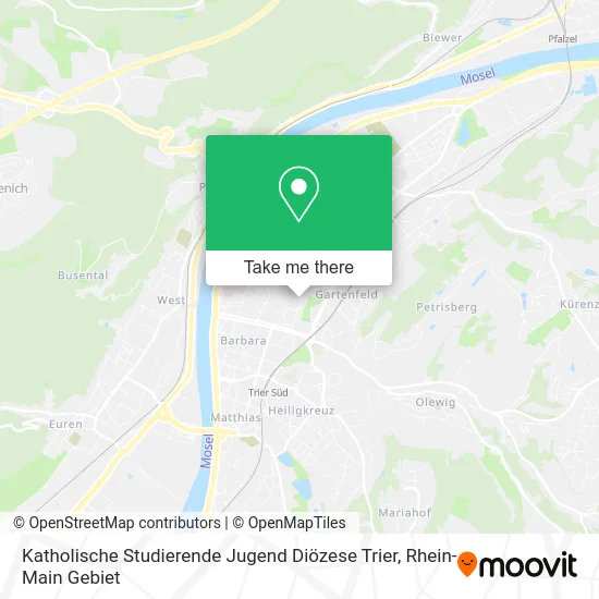 Карта Katholische Studierende Jugend Diözese Trier