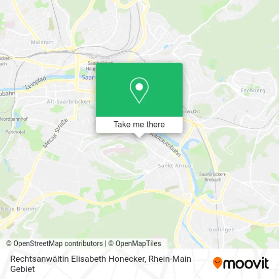 Карта Rechtsanwältin Elisabeth Honecker