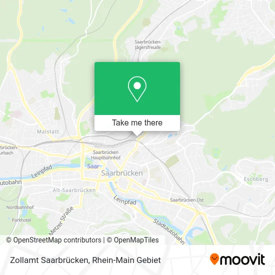 Карта Zollamt Saarbrücken