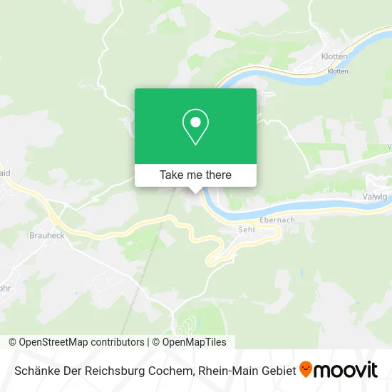 Карта Schänke Der Reichsburg Cochem