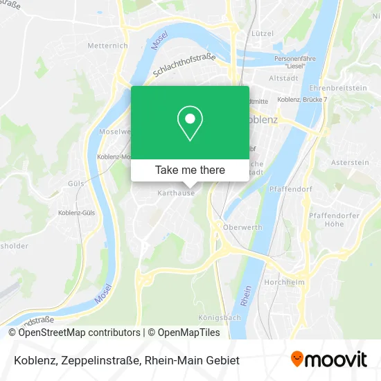 Карта Koblenz, Zeppelinstraße