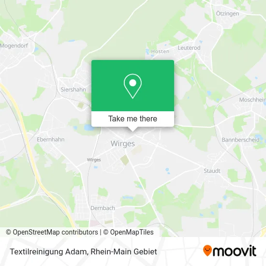 Карта Textilreinigung Adam