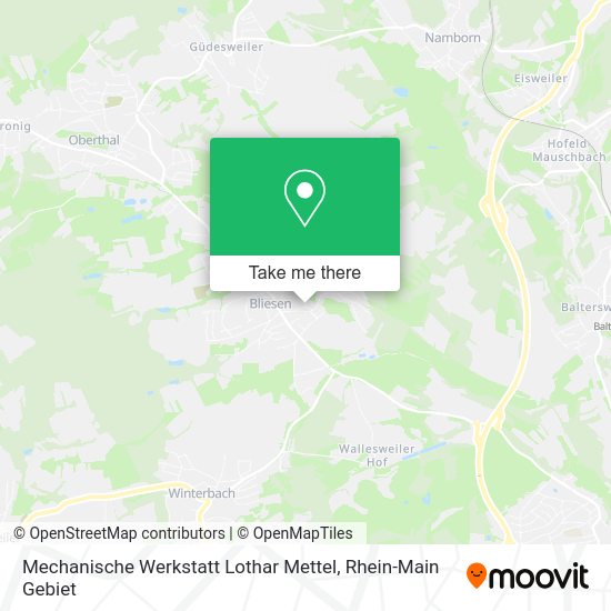 Карта Mechanische Werkstatt Lothar Mettel