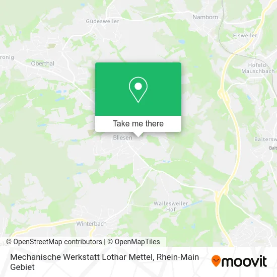 Карта Mechanische Werkstatt Lothar Mettel
