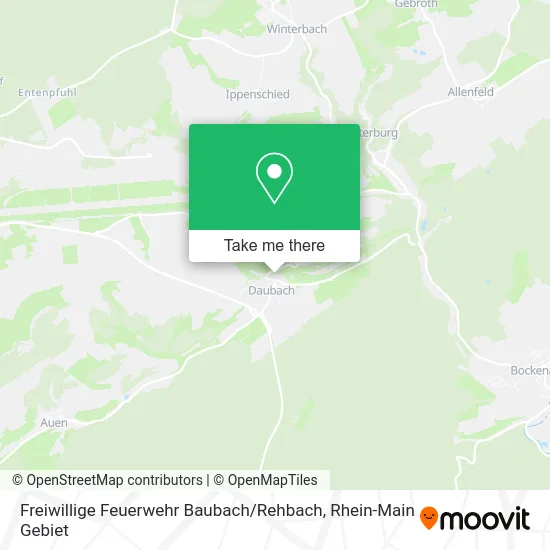 Карта Freiwillige Feuerwehr Baubach / Rehbach