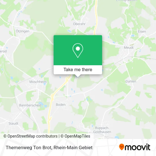 Карта Themenweg Ton Brot