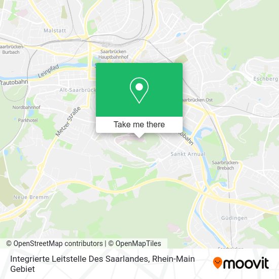 Карта Integrierte Leitstelle Des Saarlandes