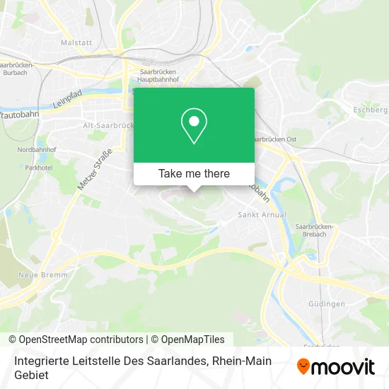 Карта Integrierte Leitstelle Des Saarlandes