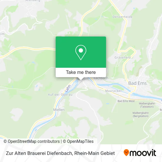 Карта Zur Alten Brauerei Diefenbach
