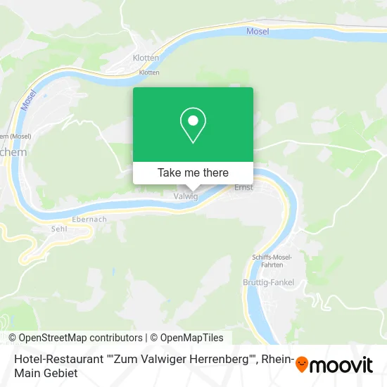 Карта Hotel-Restaurant ""Zum Valwiger Herrenberg""