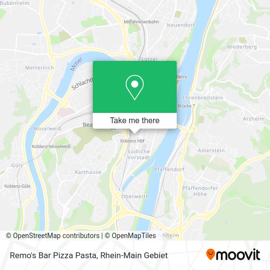 Карта Remo's Bar Pizza Pasta