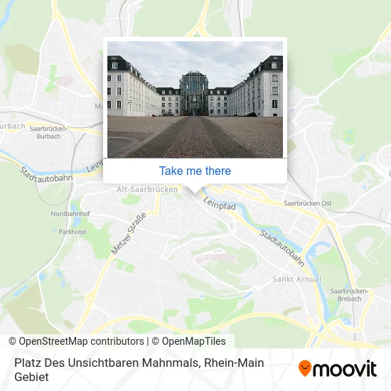 Карта Platz Des Unsichtbaren Mahnmals