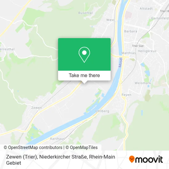 Карта Zewen (Trier), Niederkircher Straße
