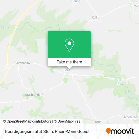 Beerdigungsinstitut Stein map