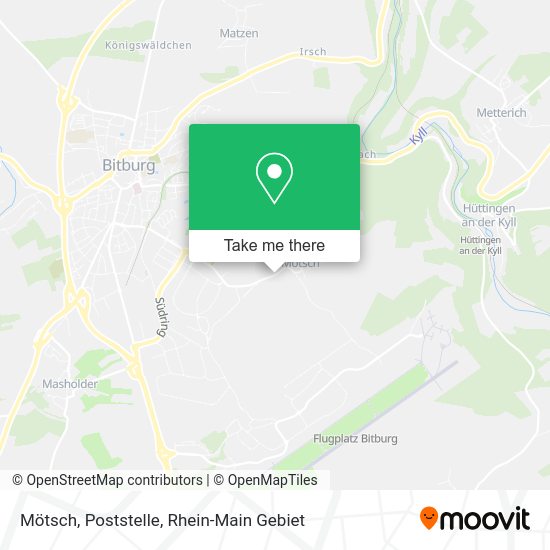 Карта Mötsch, Poststelle