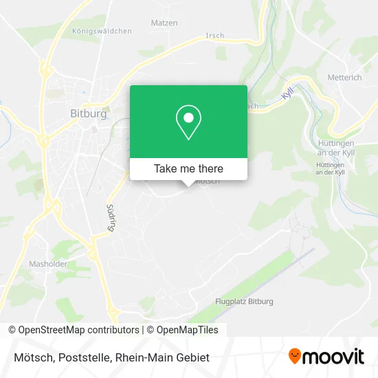 Карта Mötsch, Poststelle