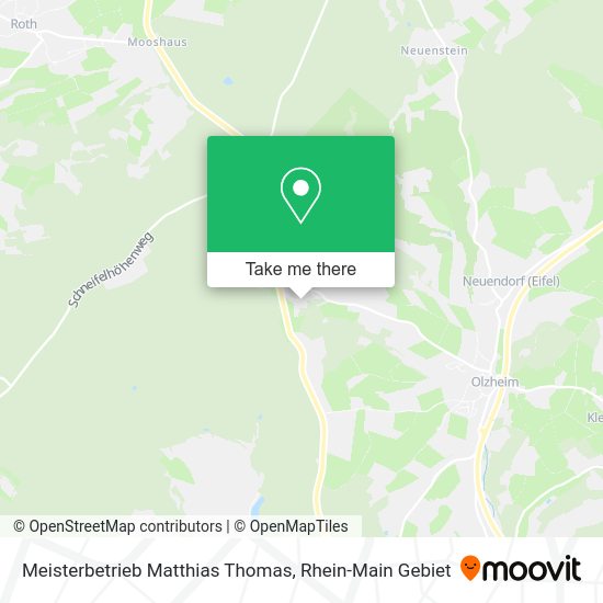 Карта Meisterbetrieb Matthias Thomas