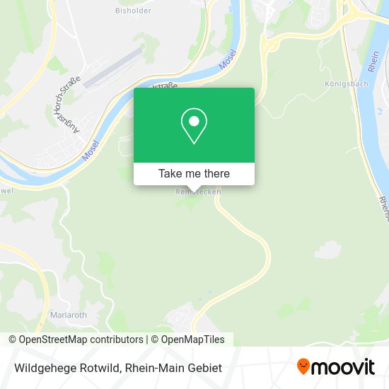 Карта Wildgehege Rotwild