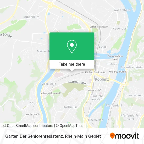 Карта Garten Der Seniorenresistenz
