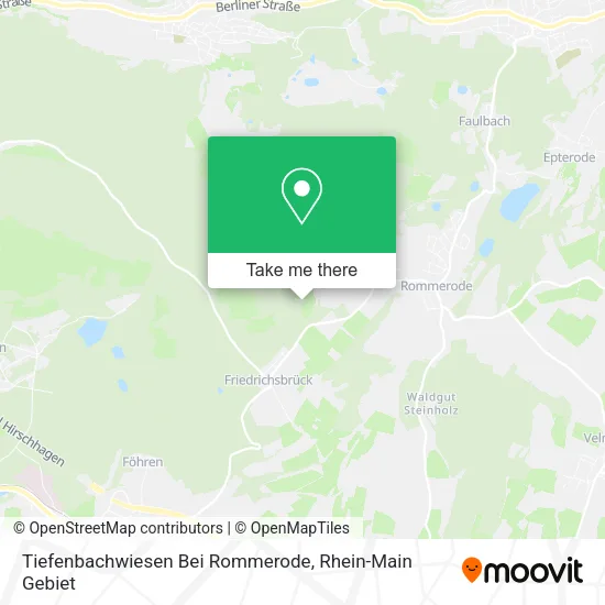 Карта Tiefenbachwiesen Bei Rommerode