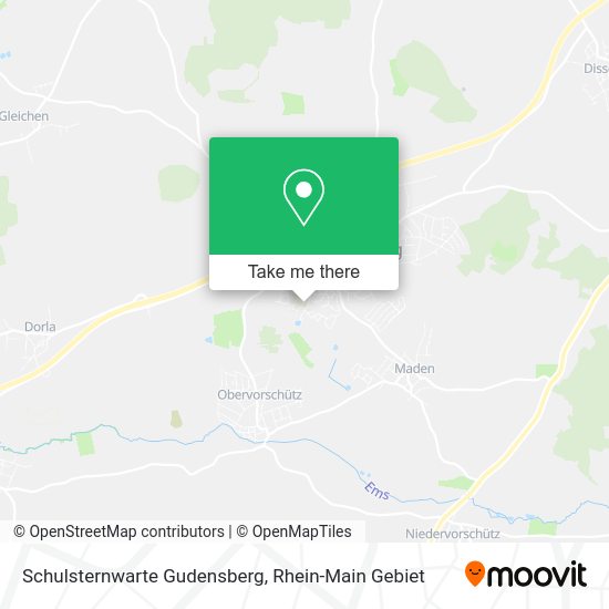 Карта Schulsternwarte Gudensberg