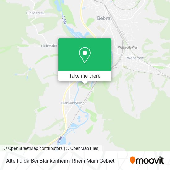 Карта Alte Fulda Bei Blankenheim