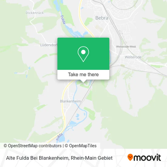 Карта Alte Fulda Bei Blankenheim