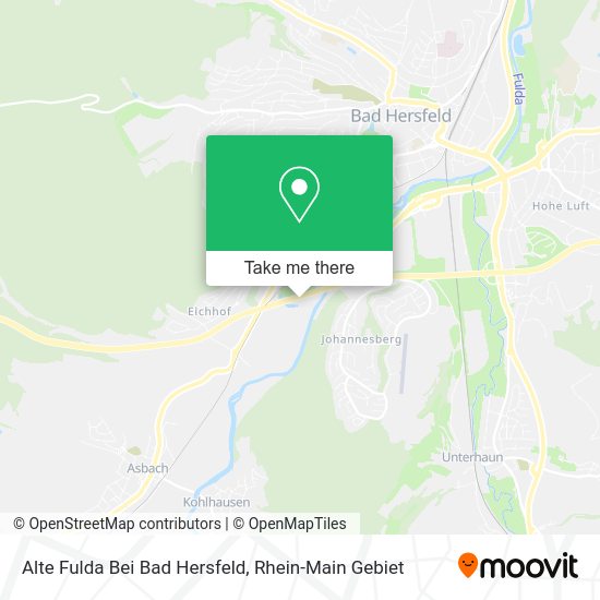 Карта Alte Fulda Bei Bad Hersfeld