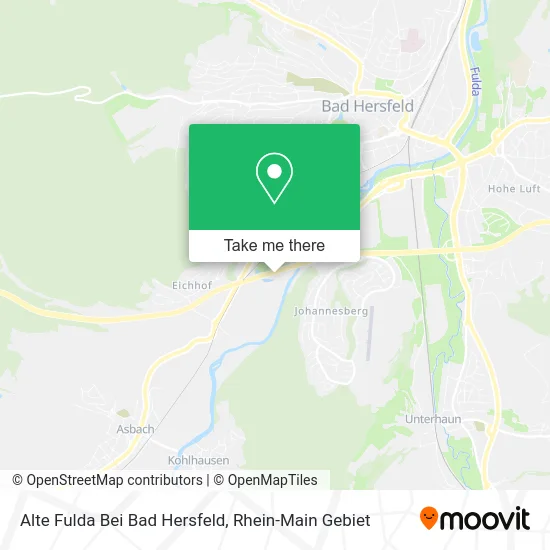 Карта Alte Fulda Bei Bad Hersfeld