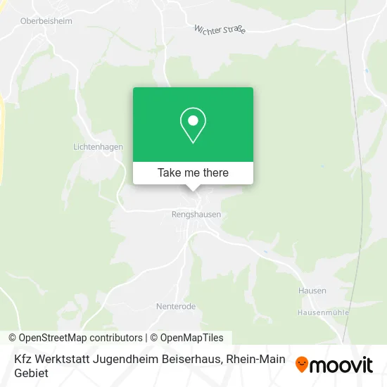Карта Kfz Werktstatt Jugendheim Beiserhaus