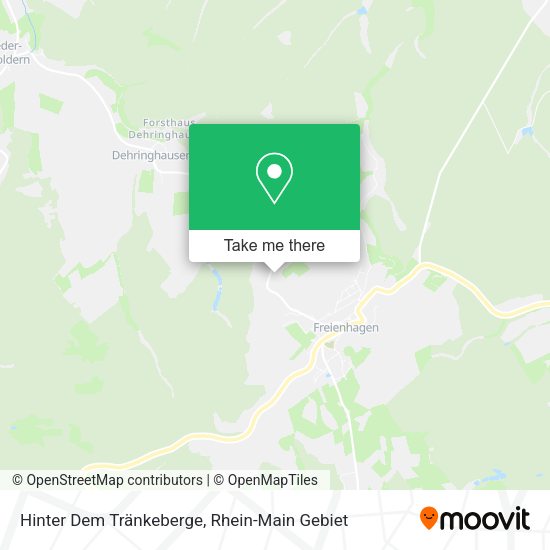 Карта Hinter Dem Tränkeberge