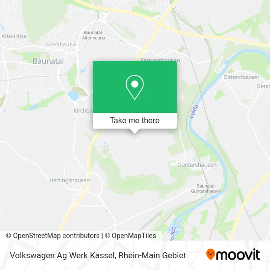 Карта Volkswagen Ag Werk Kassel