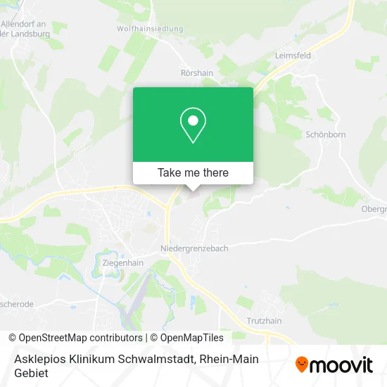 Карта Asklepios Klinikum Schwalmstadt