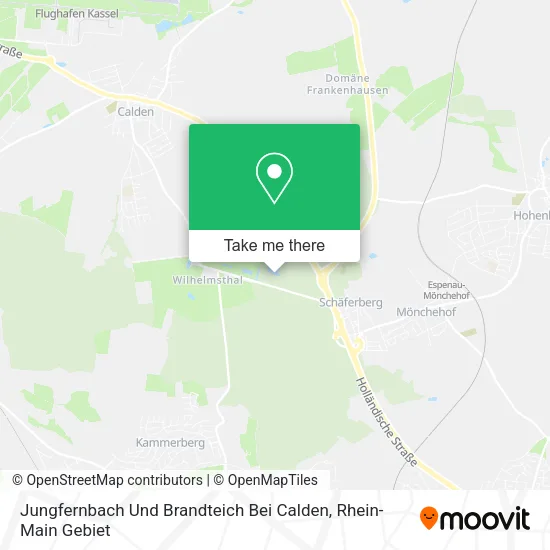 Карта Jungfernbach Und Brandteich Bei Calden