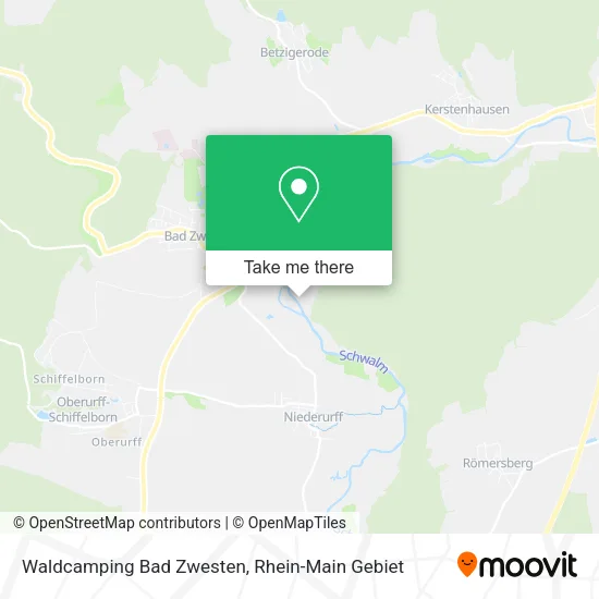 Карта Waldcamping Bad Zwesten