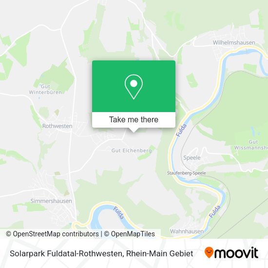 Карта Solarpark Fuldatal-Rothwesten