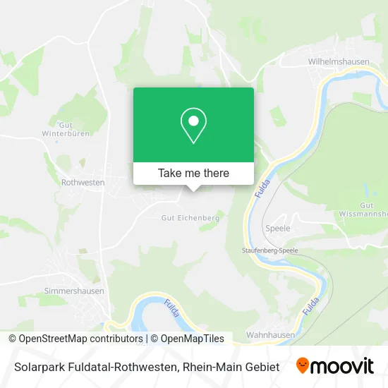 Карта Solarpark Fuldatal-Rothwesten