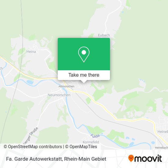 Карта Fa. Garde Autowerkstatt