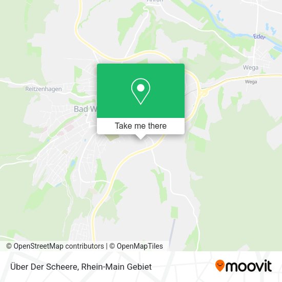 Карта Über Der Scheere