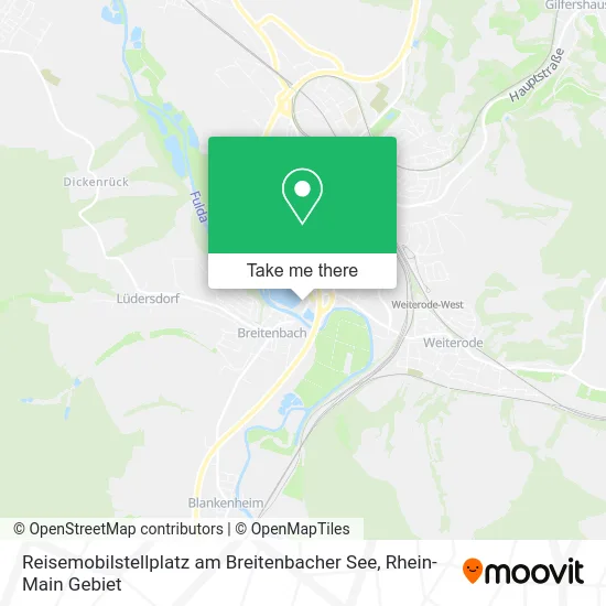 Карта Reisemobilstellplatz am Breitenbacher See
