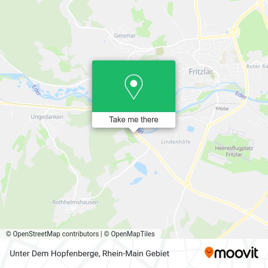 Карта Unter Dem Hopfenberge