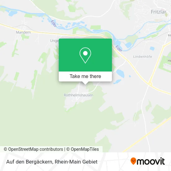 Карта Auf den Bergäckern