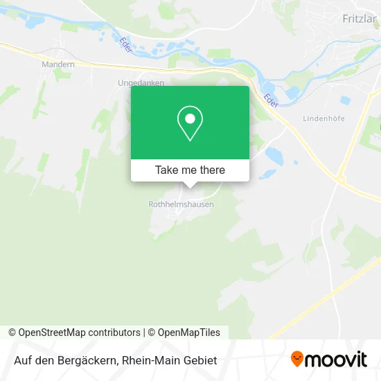 Карта Auf den Bergäckern