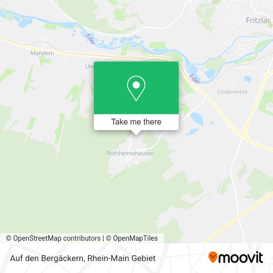Карта Auf den Bergäckern