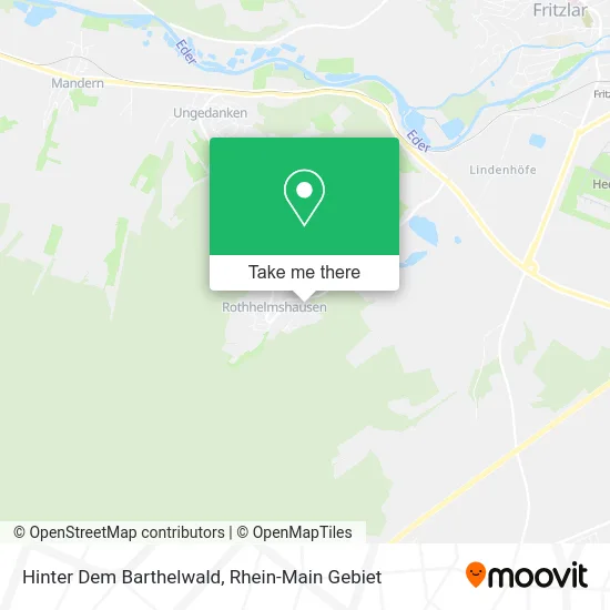 Карта Hinter Dem Barthelwald