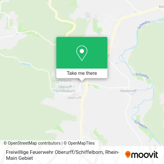 Карта Freiwillige Feuerwehr Oberurff / Schiffelborn