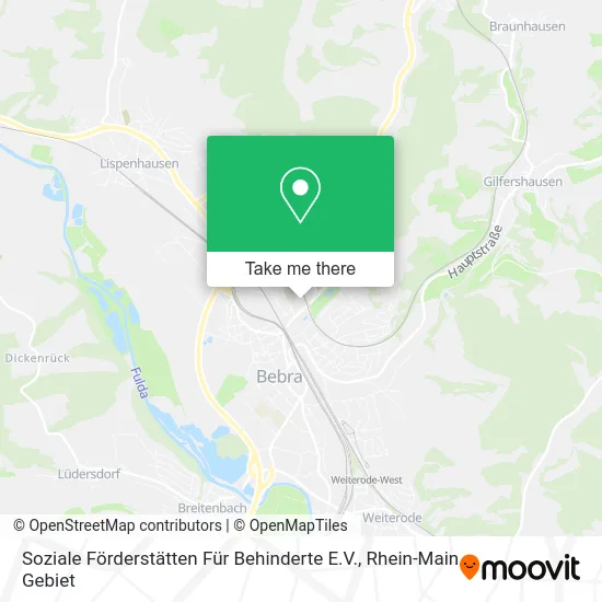 Карта Soziale Förderstätten Für Behinderte E.V.