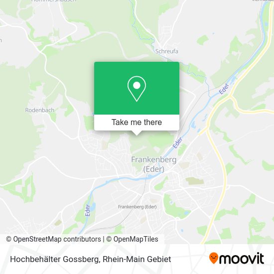 Карта Hochbehälter Gossberg